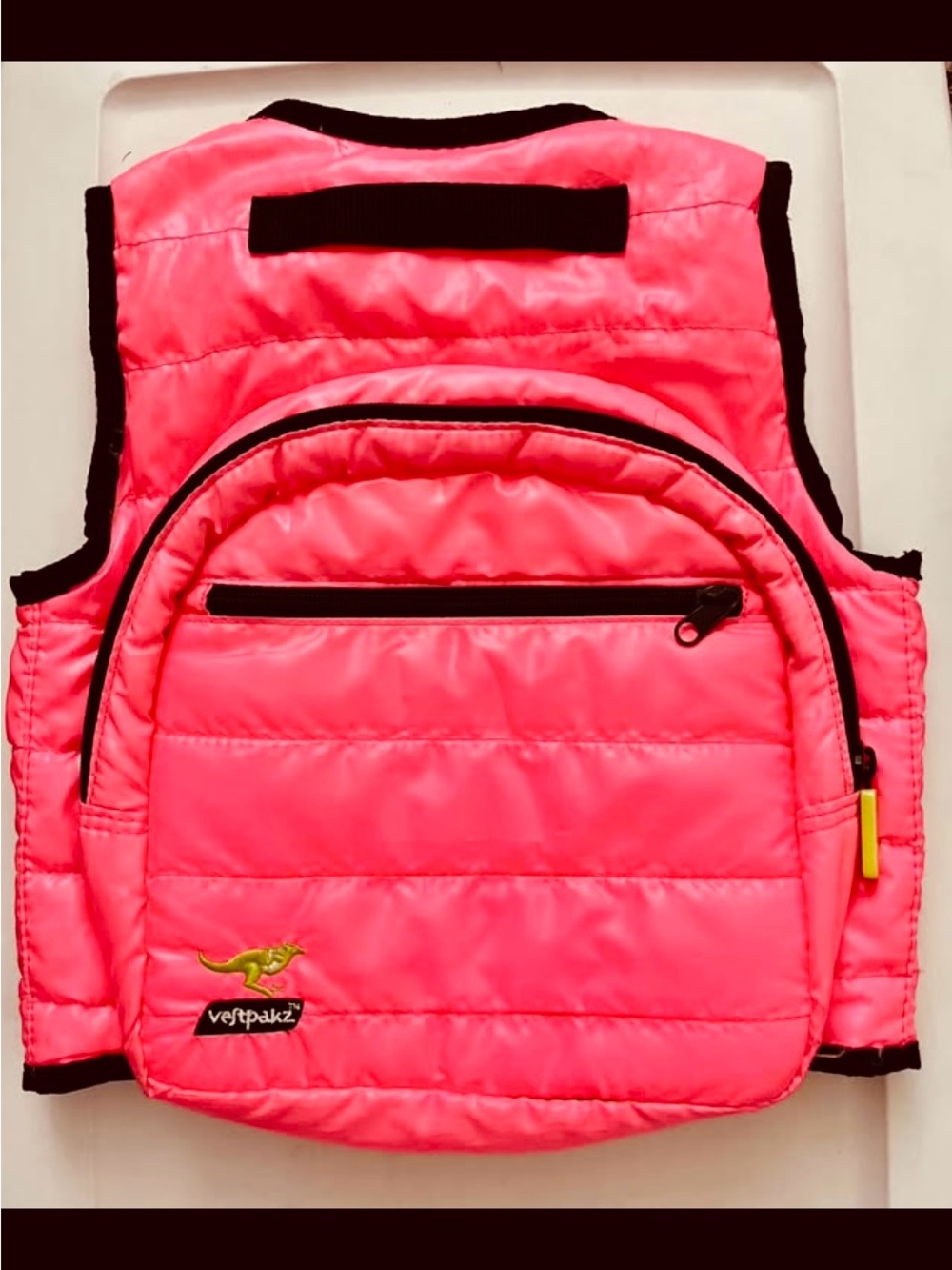Vest/Backpack for kids in Neon Pink